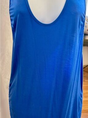 Vixen by Micheline Pitt Cobalt Blue Scoop Neck Tank